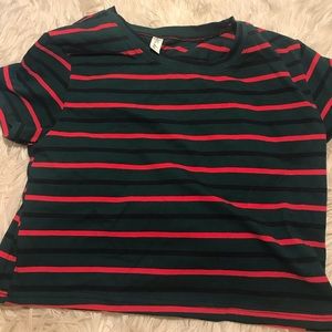 Red and green Crop top